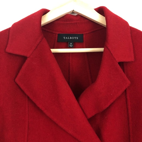 Talbots Short Wool Blend Double Breasted Coat - Picture 3 of 5